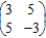 Find the optimal strategies, P and Q, for the row and column players, respectively. Also compute the expected payoff E of the matrix game and determine which player it favors, if any, if the row and column players use their optimal strategies. 