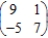 Find the optimal strategies, P and Q, for the row and column players, respectively. Also compute the expected payoff E of the matrix game and determine which player it favors, if any, if the row and column players use their optimal strategies. 