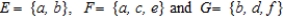 <strong>Let be a sample space of an experiment and let be events of this experiment. Are the events E and F mutually exclusive?</strong> A) yes B) no