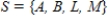 <strong>An experiment consists of selecting a letter at random from the letters in the word PENNSYLVANIA and observing the outcomes. What is an appropriate sample space for this experiment? </strong> A) B) C) D)