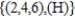 <strong>An experiment consists of tossing a coin, rolling a die, and observing the outcomes. Describe the event A head is tossed and an even number is rolled.</strong> A) B) C) D)