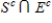 <strong>Let S be any sample space and N, F, and E be any three events associated with the experiment. Describe the following event, using the symbols ∪, ∩, and <sup>c</sup>. The event that E does not occur. </strong> A) E<sup>c</sup> B) C) D) E)