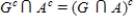 <strong>Let S be a sample space for an experiment and let G and A be events of this experiment. Show that the events and are mutually exclusive. Hint: Use De Morgan's law. </strong> A) By De Morgan's law, , so the events are mutually exclusive. B) By De Morgan's law, , so the events are mutually exclusive. C) By De Morgan's law, , so the events are mutually exclusive. D) By De Morgan's law, , so the events are mutually exclusive. E) By De Morgan's law, , so the events are not mutually exclusive.
