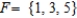 Let , , and . Find the event E ∪ F ∪ G. Express your answer using set notation.