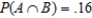 Determine whether the given events A and B are independent. , , and . Answer dependent or independent.