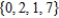 Let . Which of the following sets are equal to A? 
