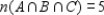 <strong>Let A, B, and C be subsets of a universal set U and suppose , , , , , , , and . Compute . </strong> A) 39 B) 14 C) 10 D) 70 E) 89 F) 64