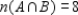 Let A, B, and C be subsets of a universal set U and suppose , , , , , , , and . Compute . 