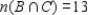 Let A, B, and C be subsets of a universal set U and suppose , , , , , , , and . Compute . 