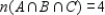 Let A, B, and C be subsets of a universal set U and suppose , , , , , , , and . Compute . 