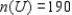 <strong>Let A and B be subsets of a universal set U and suppose , , , and . Compute . </strong> A) 40 B) 90 C) 30 D) 20 E) 170 F) 10