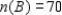 <strong>Let A and B be subsets of a universal set U and suppose , , , and . Compute . </strong> A) 40 B) 90 C) 30 D) 20 E) 170 F) 10