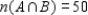 <strong>Let A and B be subsets of a universal set U and suppose , , , and . Compute . </strong> A) 40 B) 90 C) 30 D) 20 E) 170 F) 10