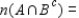 Let A and B be subsets of a universal set U and suppose , , , and . Compute: __________ __________ __________