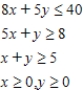 <strong>Determine graphically the solution set for the system of inequalities and indicate whether the solution set is bounded or unbounded. </strong> A) bounded B) bounded C) bounded 