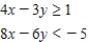 <strong>Determine graphically the solution set for the system of inequalities and indicate whether the solution set is bounded or unbounded. </strong> A) bounded No solution B) unbounded C) unbounded 