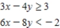 Determine graphically the solution set for the system of inequalities and indicate whether the solution set is bounded or unbounded. 