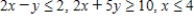 <strong>Write a system of linear inequalities that describes the shaded region. </strong> A) B) C) D)