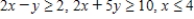 <strong>Write a system of linear inequalities that describes the shaded region. </strong> A) B) C) D)