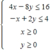 Determine graphically the solution set for the system of inequalities. 