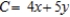 Determine whether the statement is true or false. If it is true, explain why it is true. If it is false, give an example to show why it is false. The following problem is a linear programming problem. Minimize subject to: x - y = 0