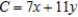 Solve the linear programming problem by the method of corners. Minimize subject to