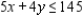 Solve the linear programming problem by the method of corners. Maximize subject to x = __________; y = __________; P = __________