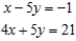 <strong>Solve the linear system of equations </strong> A) Unique solution: B) Unique solution: C) Infinitely many solutions; D) No solution