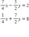 <strong>Solve the linear system of equations </strong> A) Unique solution: B) Unique solution: C) Infinitely many solutions; D) No solution