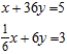 Solve the linear system of equations. If the system is inconsistent, indicate this. 