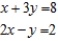 Determine whether the system of linear equations has one and only one solution, infinitely many solutions, or no solution. Find all solutions whenever they exist. 