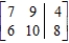 <strong>Write the augmented matrix corresponding to the given system of equations. </strong> A) B) C) D) E)