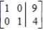 <strong>Indicate whether the matrix is in row-reduced form. </strong> A) The matrix is not in row-reduced form. B) The matrix is in row-reduced form.