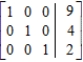 <strong>Indicate whether the matrix is in row-reduced form. </strong> A) The matrix is not in row-reduced form. B) The matrix is in row-reduced form.