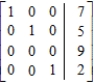 <strong>Indicate whether the matrix is in row-reduced form. </strong> A) The matrix is in row-reduced form. B) The matrix is not in row-reduced form.