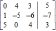 Write the system of equations corresponding to the given augmented matrix. 