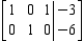 Given that the augmented matrix in row-reduced form is equivalent to the augmented matrix of a system of linear equations, determine whether the system has a solution and find the solution or solutions to the system, if they exist.
