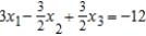 Solve the system of linear equations using the Gauss-Jordan elimination method.