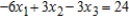 Solve the system of linear equations using the Gauss-Jordan elimination method.
