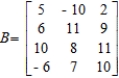 Find b<sub>13</sub>, b<sub>31</sub> and b<sub>43</sub>.  