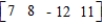 Find the transpose of the given matrix.  