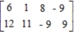 Find the transpose of the given matrix.  