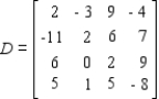 Find the sizes of A, B, C and D. A : __________ × __________ B : __________ × __________ C : __________ × __________ D : __________ × __________ ;