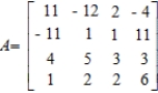 Identify the column matrix. What is its transpose? Column matrix: __________ (A,B,C or D) Transpose: __________