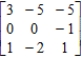 Find the inverse of the matrix, if it exists. ​   ​