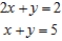 Writing a matrix equation that is equivalent to the given system of linear equations, solve the system using the inverse matrix. 
