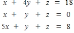 Writing a matrix equation that is equivalent to the given system of linear equations solve the system using the inverse matrix. 