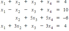 Writing a matrix equation that is equivalent to the given system of linear equations solve the system using the inverse matrix. 