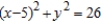 <strong>Find an equation of the circle that satisfies the given conditions. Center at the origin and passes through (5, 1)</strong> A) B) C) D) E)