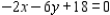 Sketch the straight line defined by the linear equation by finding the x- and y- intercepts.